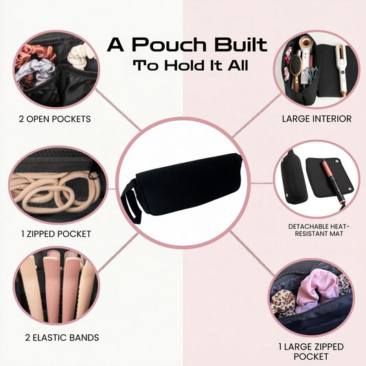 Heat-Resistant Hair Tool Pouch
