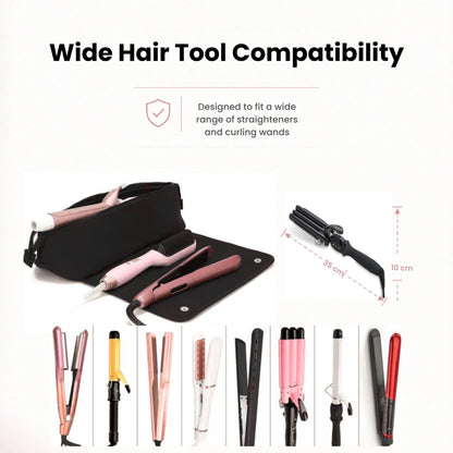 Heat-Resistant Hair Tool Pouch